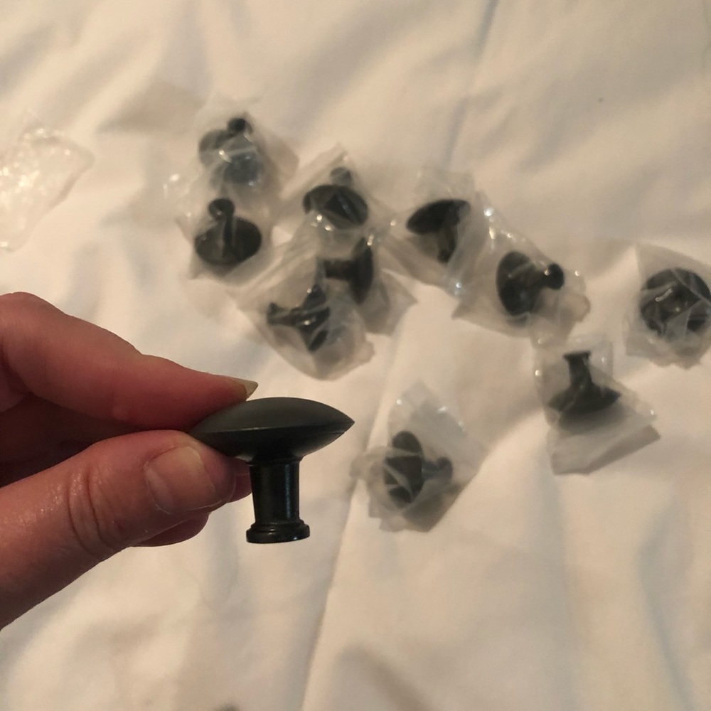 12 black metal Drawer pulls